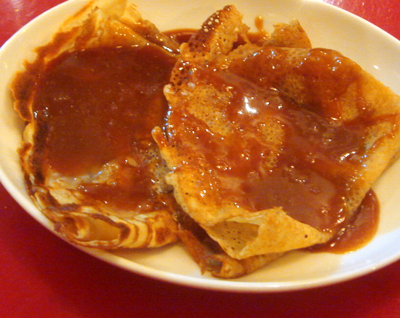 Crêpes with salted butter caramel