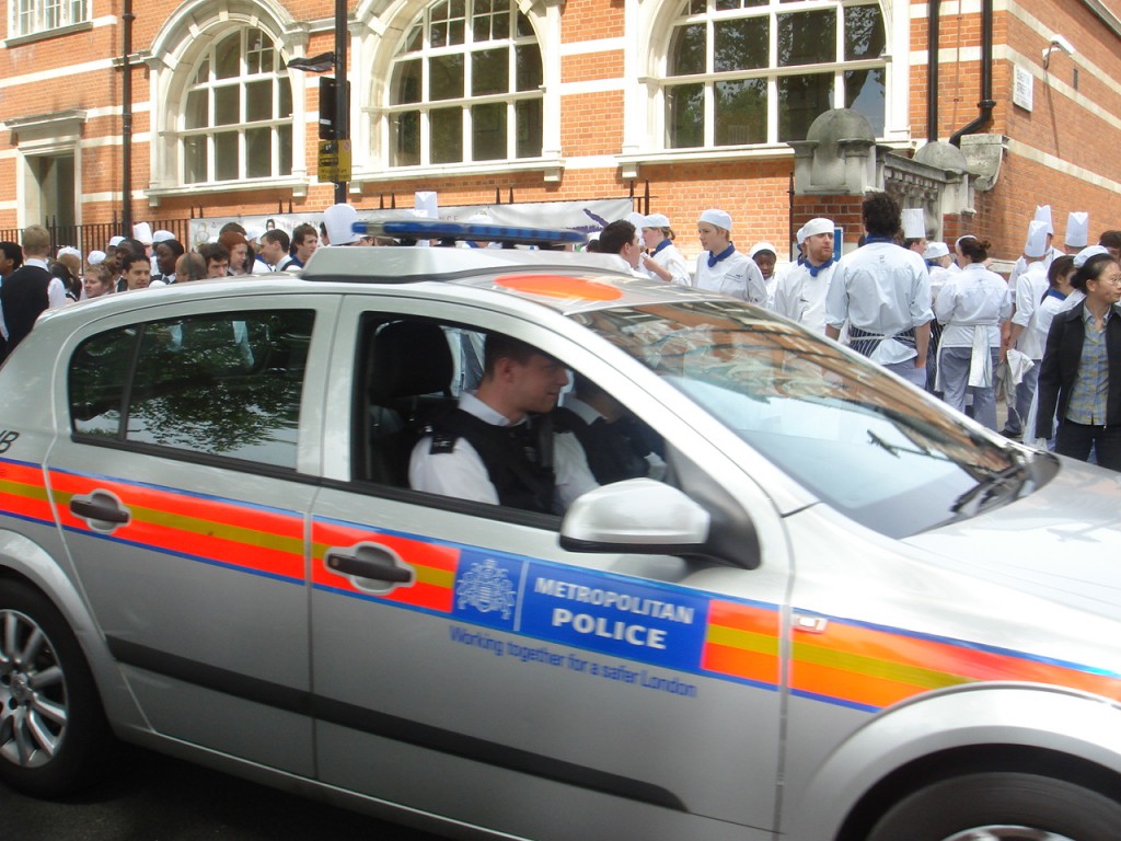 The police car