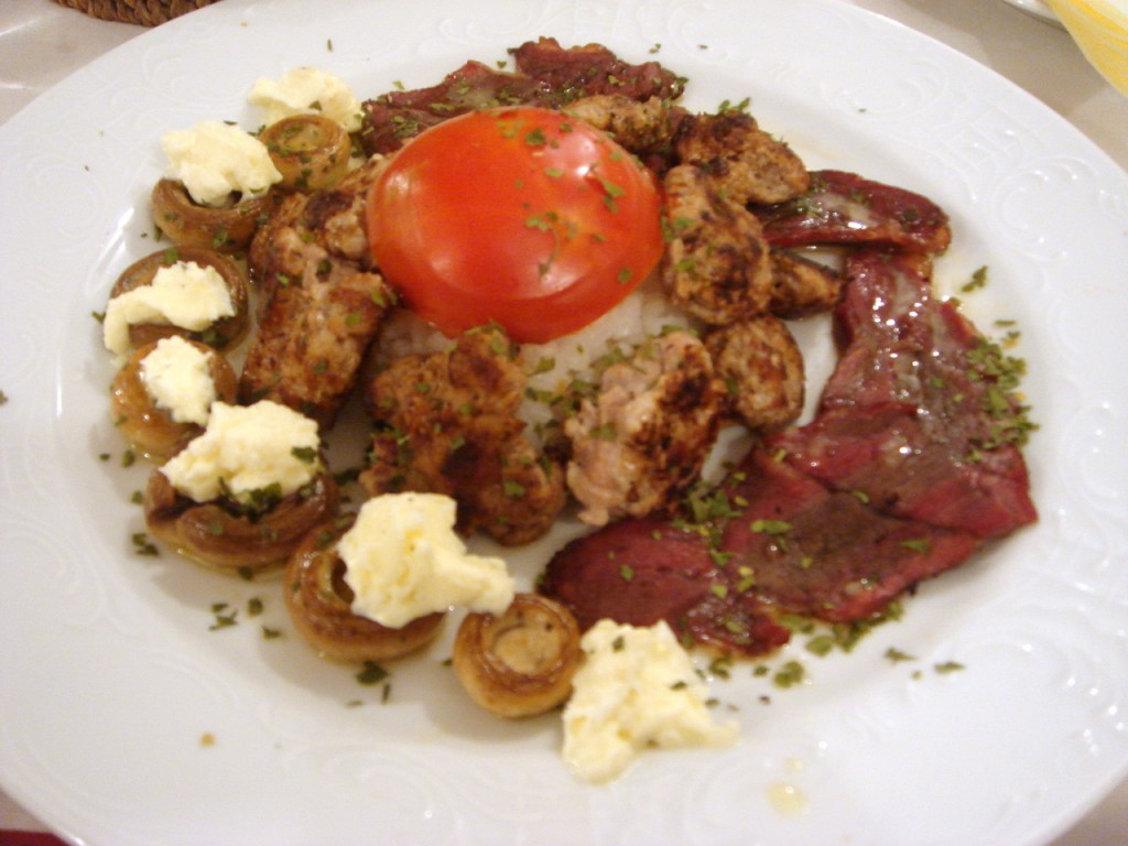 Veal with salted beef