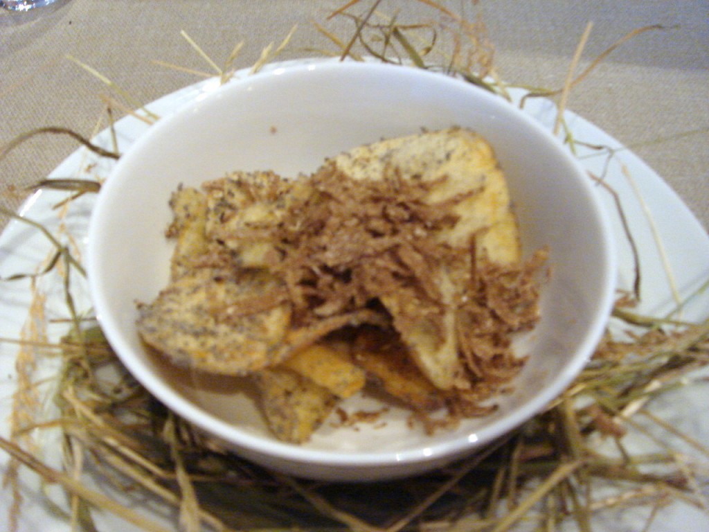 Crisps with truffles