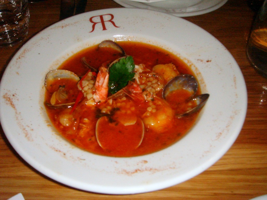 Fish soup with Sardinian fregola