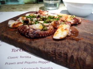Octopus with capers