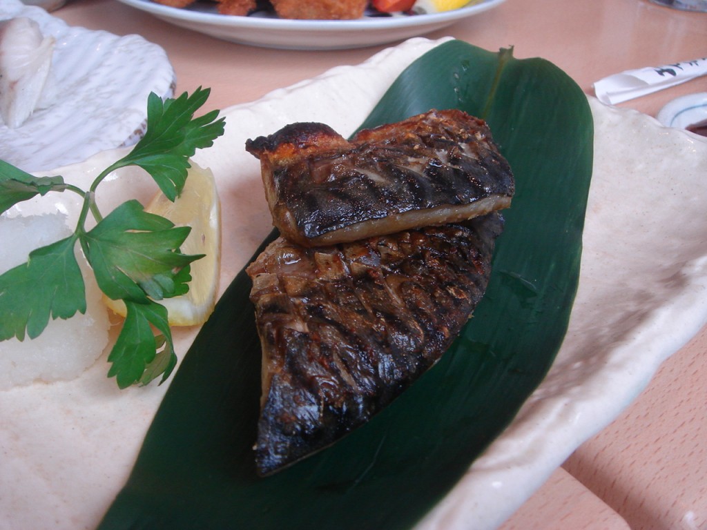 Grilled mackerel 