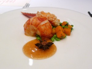 Lobster with star anise butter