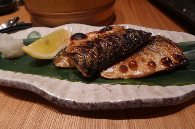 Grilled mackerel 