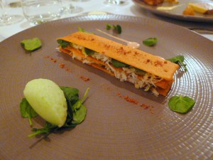 Mille-feuille of crab