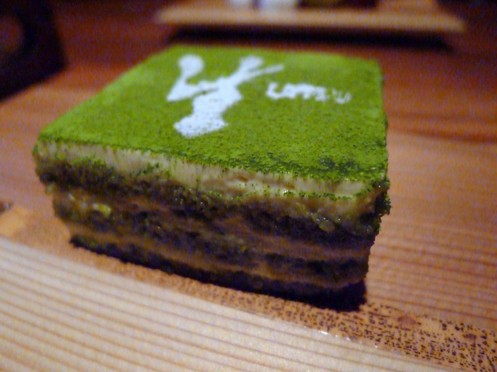 Green tea tiramisu