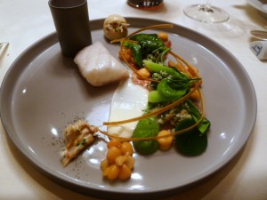 Turbot, sweet crab and North Sea shrimps