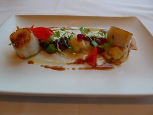 The Dining Room - Pan fried scallops