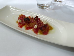 Glass Brasserie - Tuna sashimi
