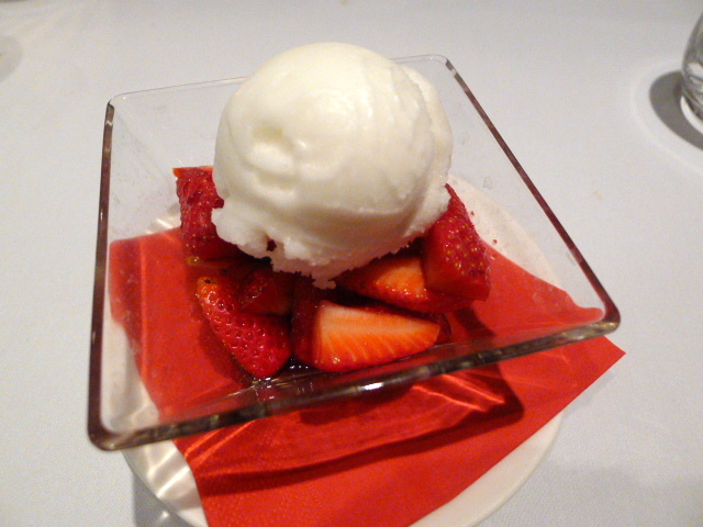 Dieci Restaurant - Marinated strawberries