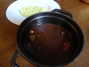 Scarfes Bar - Game sausage stew