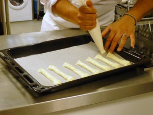 Cookery School - Piping sponge fingers