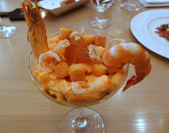 Berners Tavern - lobster & prawn cocktail