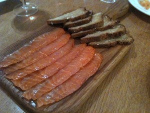 Hix Selfridges - 'Hix cured' smoked salmon