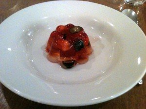 Hix Selfridges - Nyetimber jelly