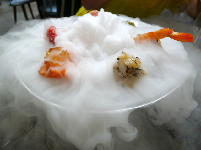 Cucina Asellina - Sashimi with yuzu smoke