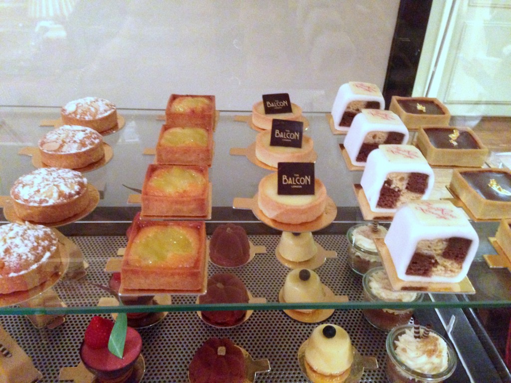 The Rose Lounge Sofitel St James - The patisserie trolley