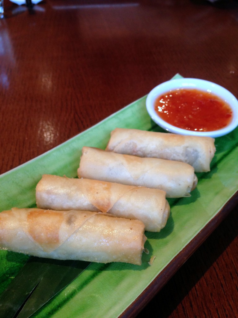 Chinese Cricket Club - Duck spring rolls