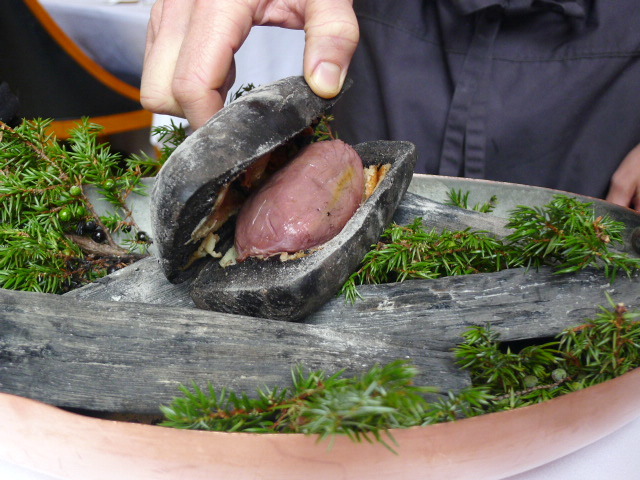 Eleven Madison Park - Venison to be baked in salt crust
