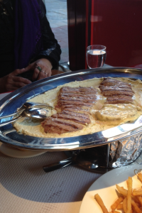 Chez Boubier - Cafe de Paris butter & sirloin steak