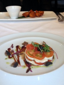 Bistro 51 at The St James Court Hotel – London Food Blog - Boccocini and cherry tomato tian