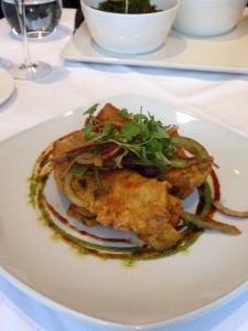 Bistro 51 at The St James Court Hotel – London Food Blog -Curry leaves crusted fish