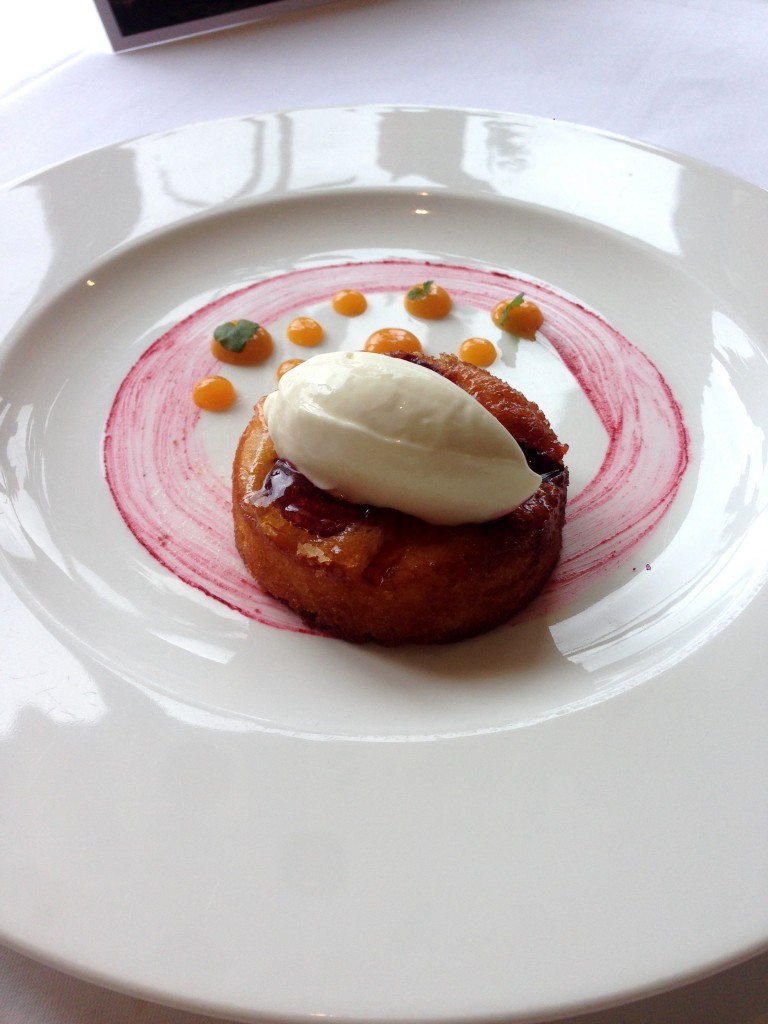 Galvin at Windows - London Food Blog - Apricot & cherry almond tart