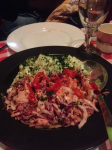 The Little Yellow Door - London Food Blog - pickled chilli and kraut slaw, potato and bacon salad