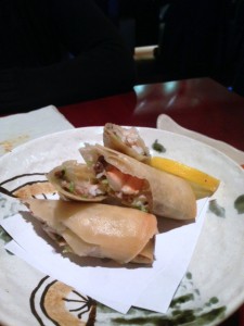 Tsukuji Sushi - London Food Blog - Spring rolls