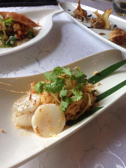 Raffles Hotel Le Royal Phnom Penh - London Food Blog - Seared scallops