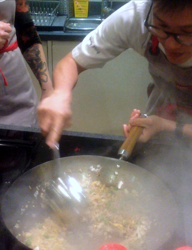 School of Wok - London Food Blog - Making fried rice