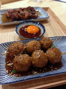 Machiya - London Food Blog - Minced chicken skewers