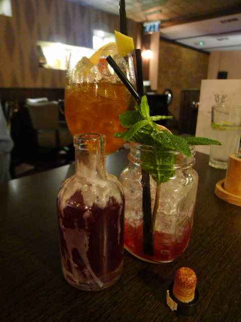 Voc - London Food Blog - Cocktails of Raspberry Shrub & South Sea Mountain