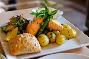 London Food Blog - Salmon and potatoes